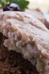 paste on a bread