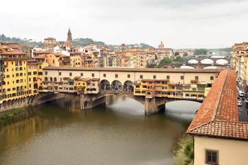 View of Ponte vecchio at Firenze - Italy