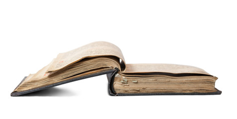 old opened book