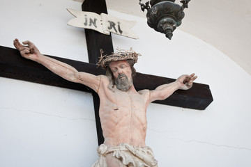 Crucifixed Jesus statue
