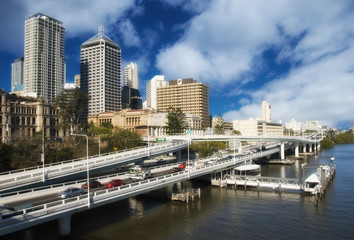 Fototapeta na wymiar Traffic in the Outskirts of Brisbane