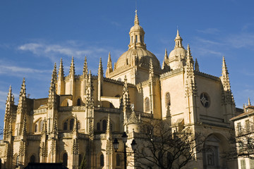 The Cathedral of Segovia in the city's central square