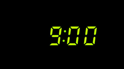 9:00 Uhr Zeit