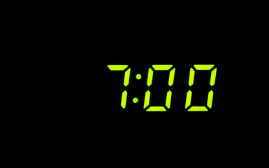 7:00 Uhr Zeit