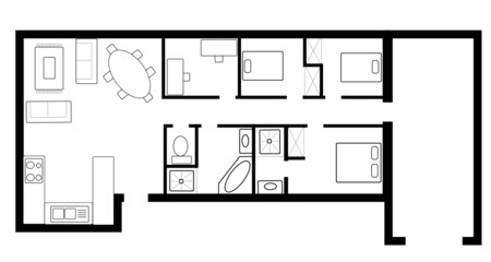 Maison - Vue en Plan