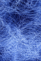 Blue LED lights abstract pattern.