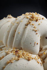 ice cream with hazelnuts