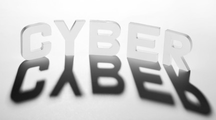 cyber concept mot ombre et lumière