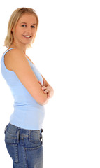 Junge attraktive Frau