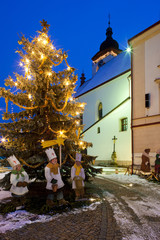 Nove Mesto nad Metuji at Christmas, Czech Republic