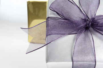 Gift box with Ribbon Close Up