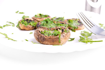 Grilled mushrooms