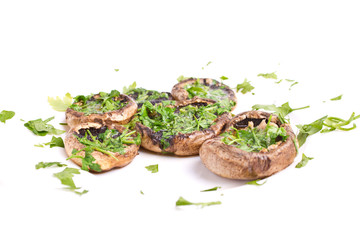 Grilled mushrooms