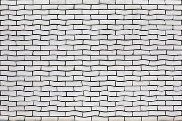 Uneven white brick wall texture