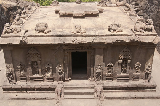 Ellora Caves, near Aurangabad, India. 8th - 9th Century AD