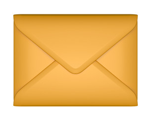 Mail and post - sealed paper envelope isolated