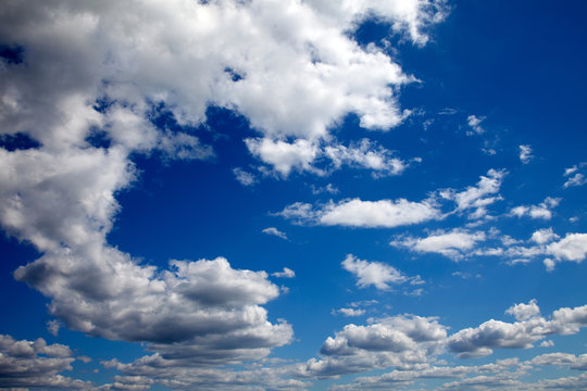Blue sky and cumulus cloud