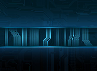 Abstract technological style vector banner. Eps10