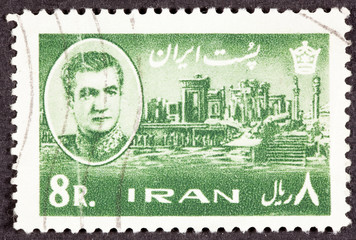 Iranian Stamp Shah, Palace Persian Emperor Darius, Persepolis