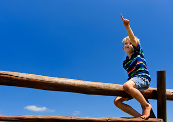Boy in playground