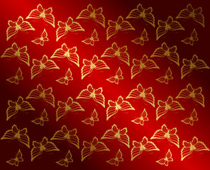 Beautiful background with tropical butterfly