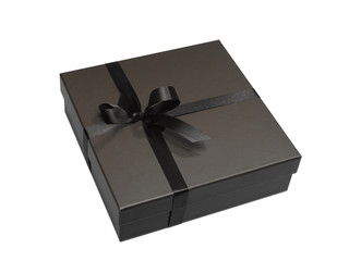 Luxurious gift box (clipping path)