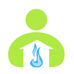 Logo domestic gas (vector)