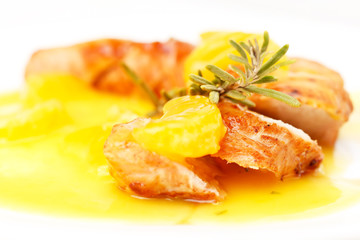chicken with mandarin sauce