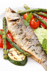 fish with vegetables