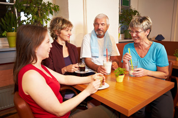 Kaffeeklatsch im Fitnesscenter