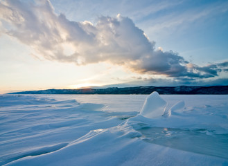 Lake Baikal, winter