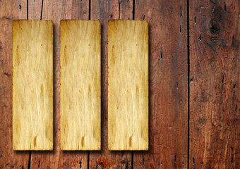 Old paper over an old wood background