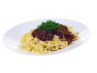 spätzle mit zwiebelsoße