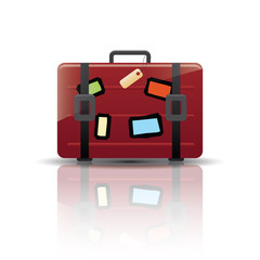 Symbole tourisme bagage valise