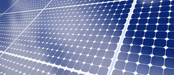 Solarzellen - 3D Render