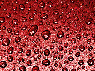 Water drops texture on plastic surface