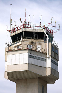 Air traffic control in Girona, Spain