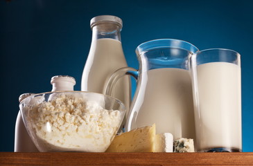 Photo of milk products.