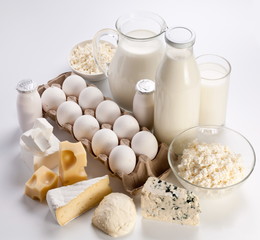 Photo of protein products.