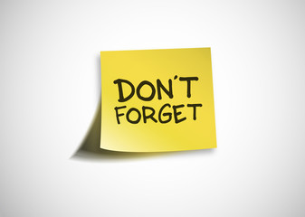 Post It - Don't forget