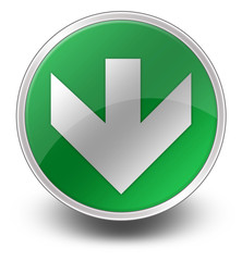 Green Glossy Icon 