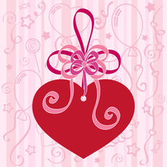 Festive background with heart