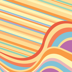 Abstract background with multicolored waves