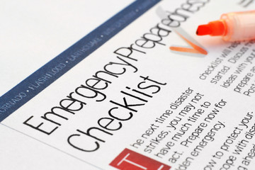 Emergency checklist