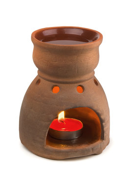 Aromatherapy Lamp With Burning Candles