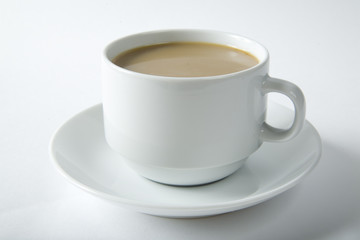 Cup of tea with milk / Cup of cofe