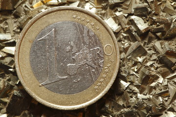 Euro auf edelstein