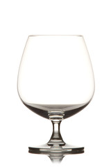 Glass on white