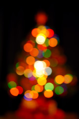 Fototapeta premium lighting Christmas tree