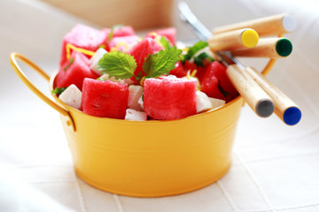 watermelon and feta salad